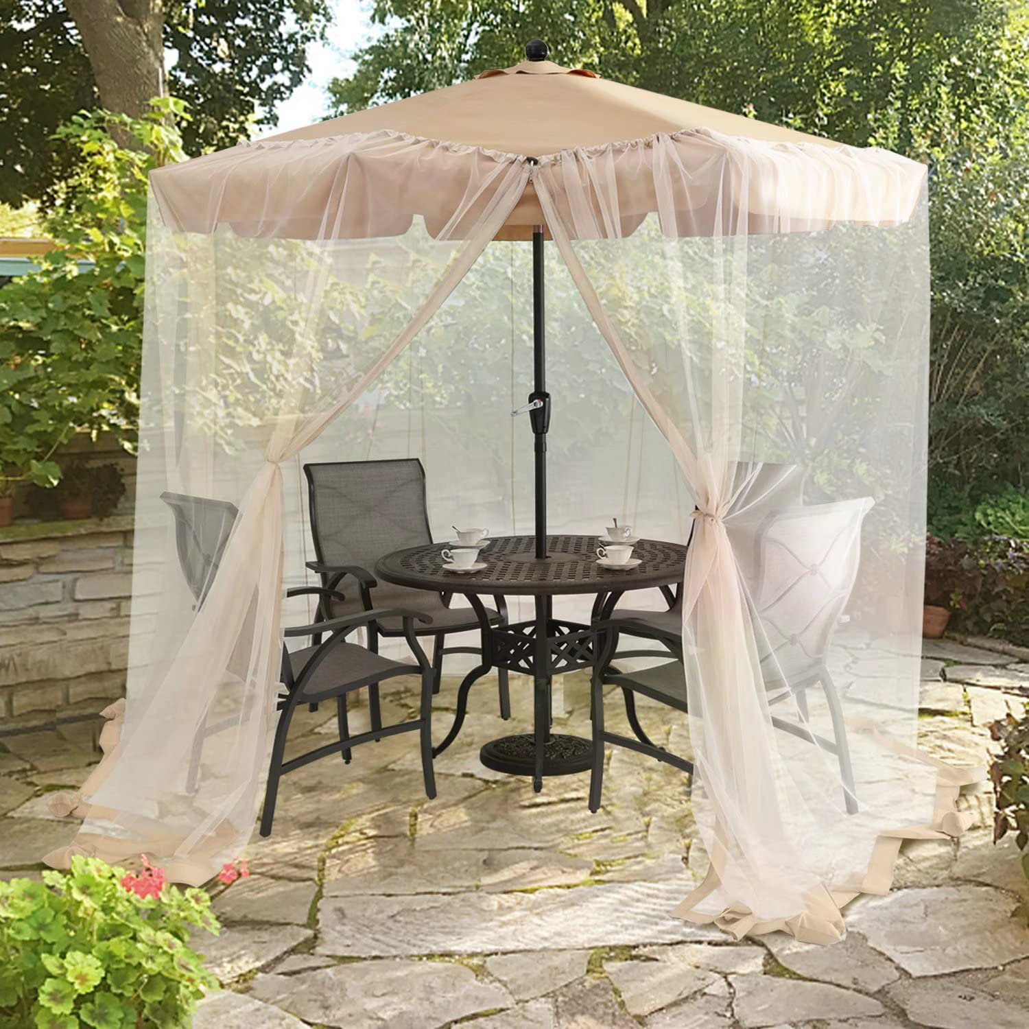 Arlmont & Co. 9FT11FT Patio Umbrella Mosquito Netting Wayfair