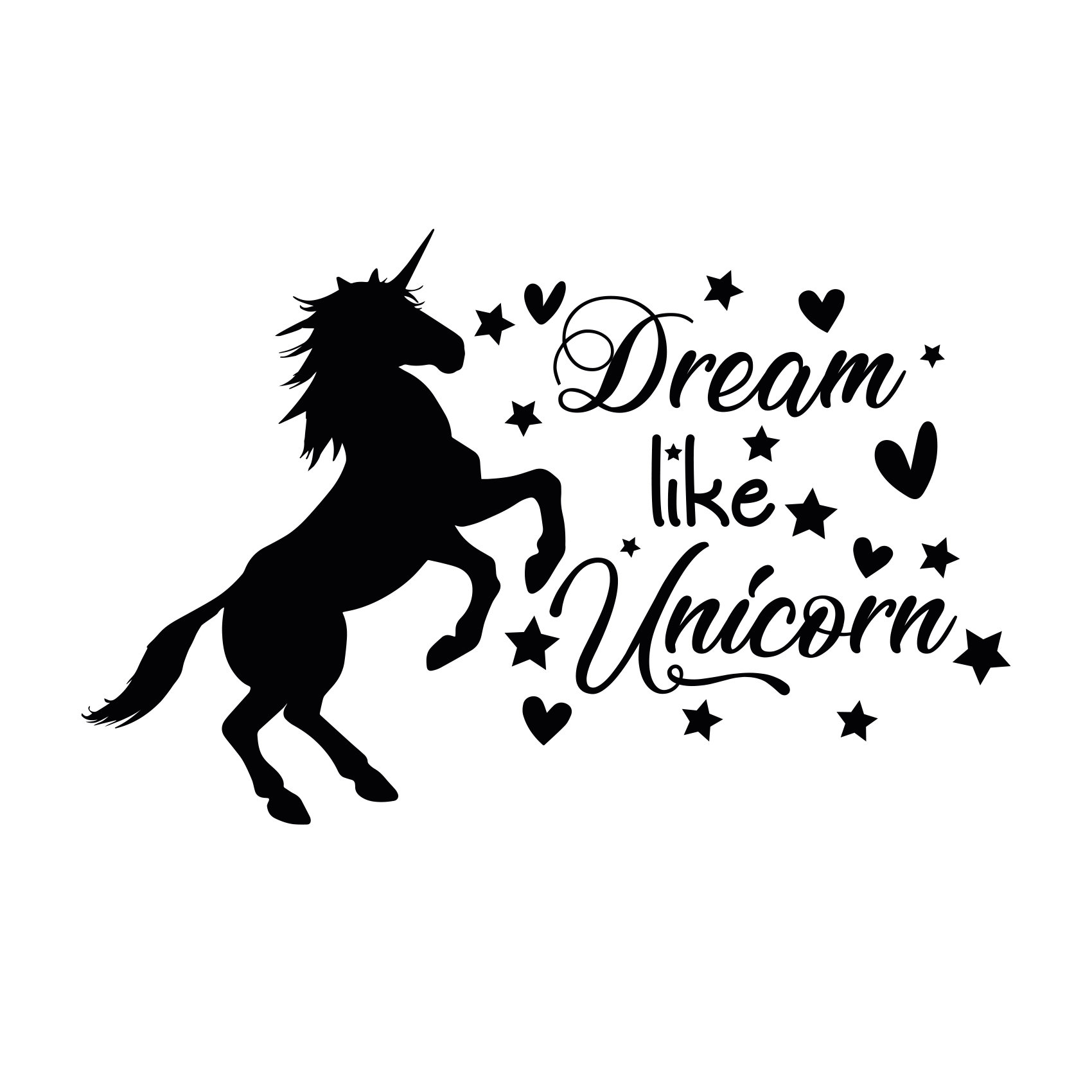 Zoomie Kids Unicorn Wall Decal Wayfair