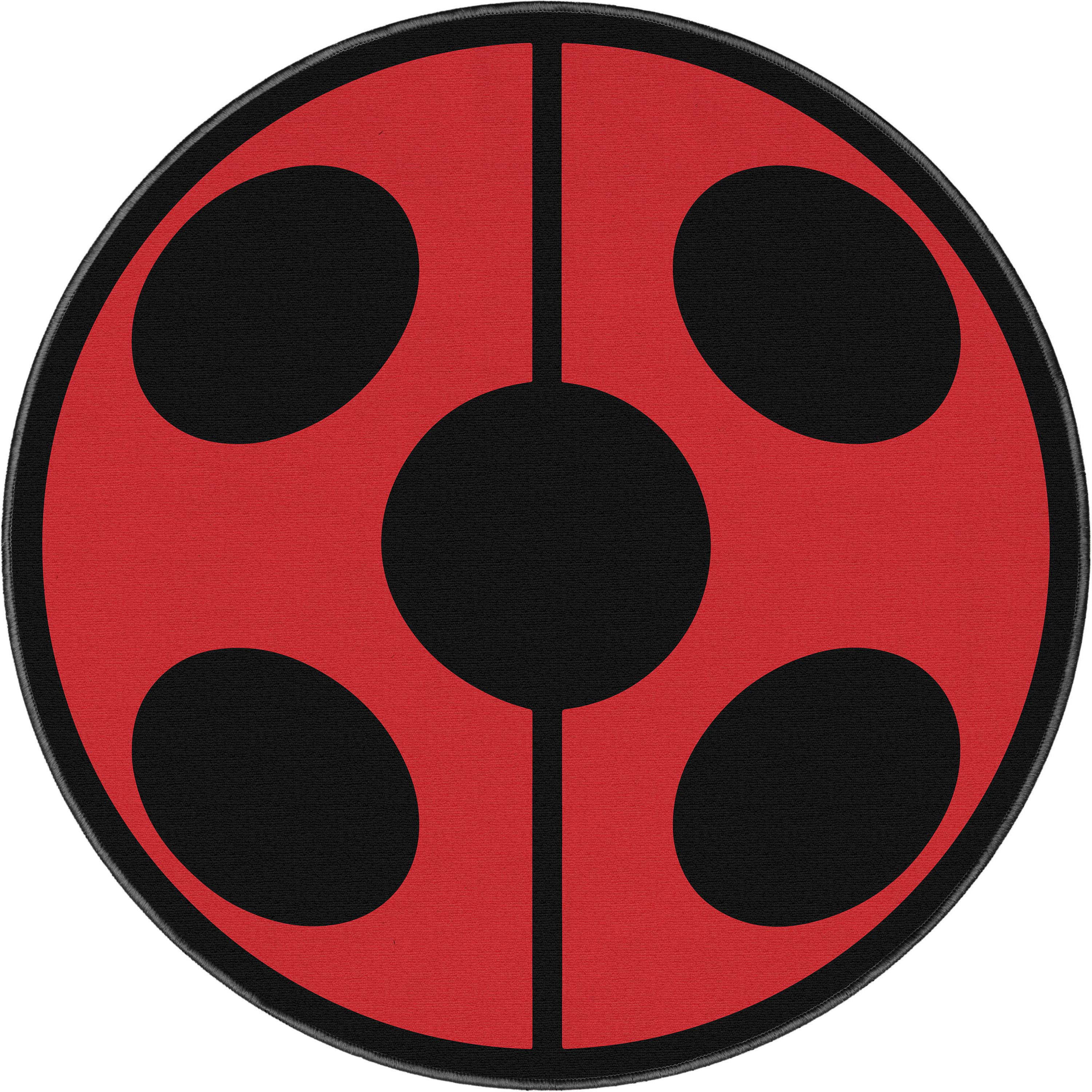 Well Woven Miraculous Ladybug Miraculous Ladybug Symbol Red Area Rug by Well Woven Wayfair