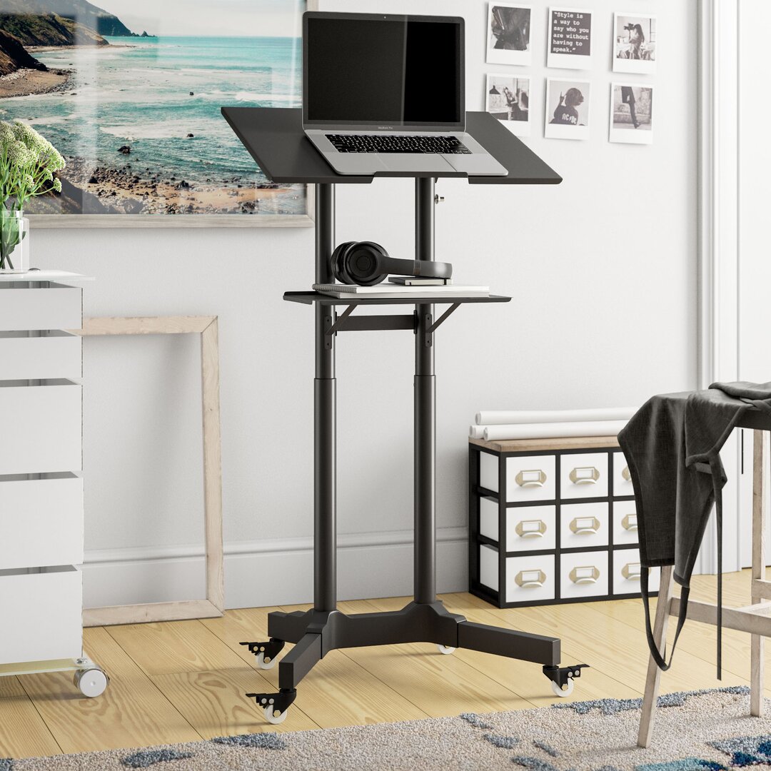 Height Adjustable Standing Desk black