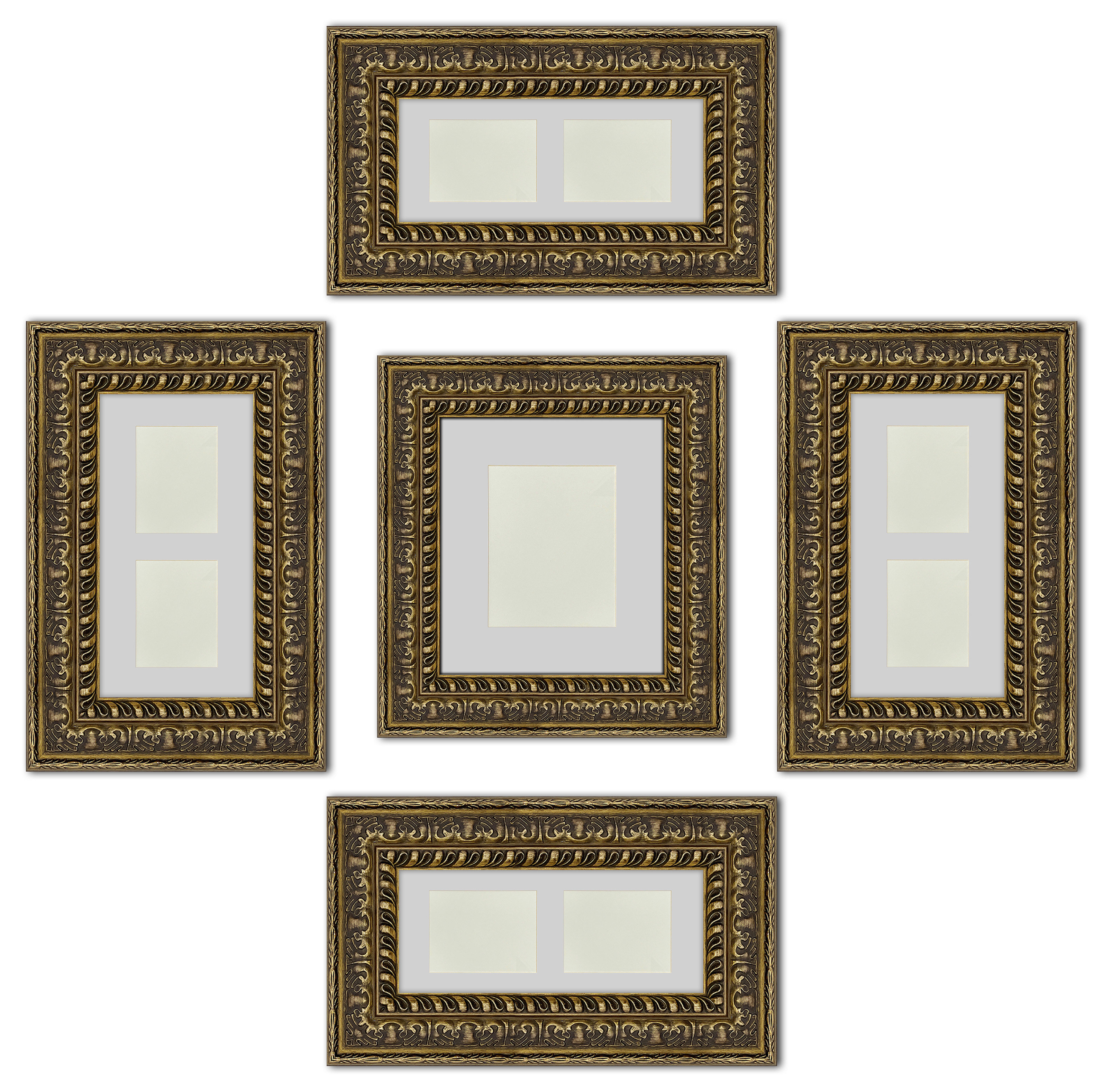 Bloomsbury Market Fredericton Glass Collage Picture Frame Set of 5