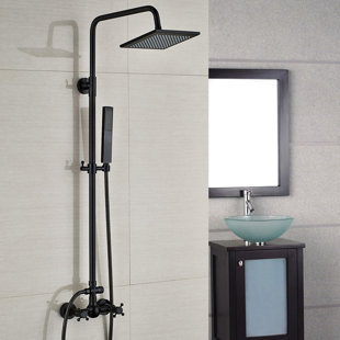 Ebikon Pressure-Balanced Complete Shower System with Rough-in Valve