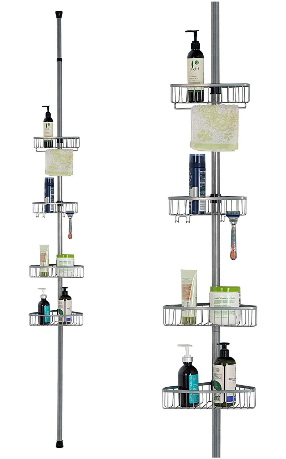 Belfry Bathroom 4 Tier Telescopic Shower Caddy, No Drill Bathroom Shelf