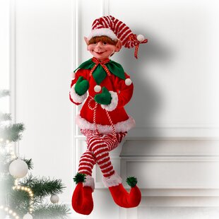 2PCS Fisher Price Little People Christmas Santa Claus & Elf Santa Helper Figure 