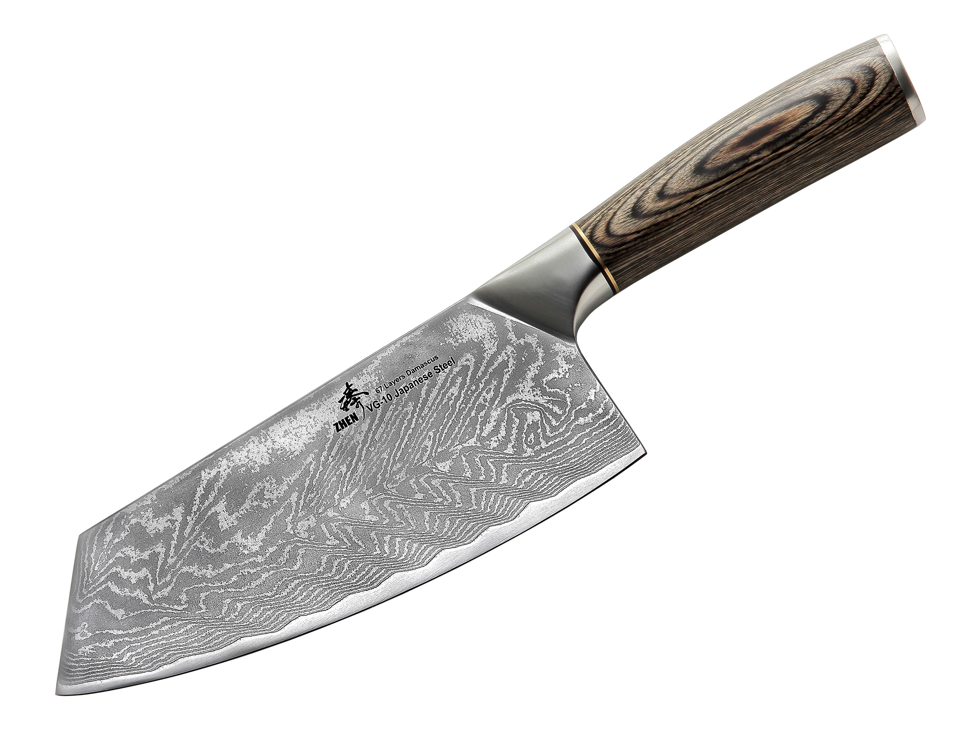 Zhen VG10 Damascus Series 67Layer 7" Vegetable Chopping Knife/Cleaver