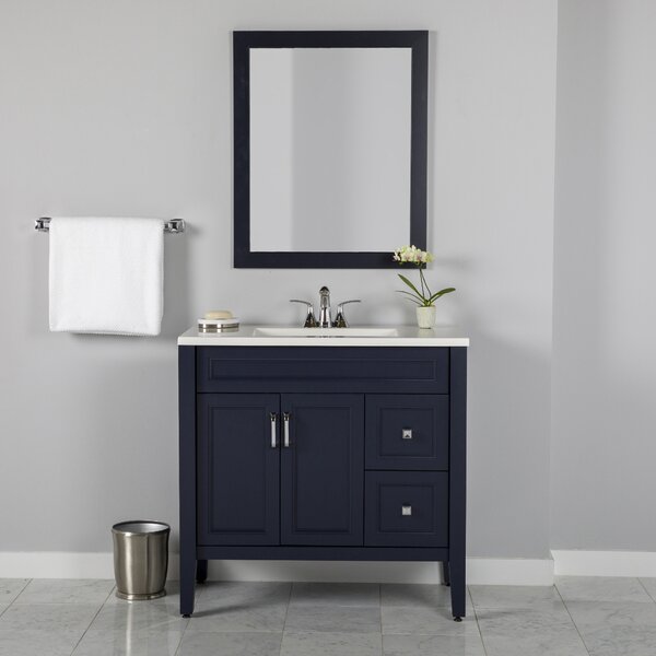 Red Barrel Studio® W0202 36.25'' Free-standing Single Bathroom Vanity ...
