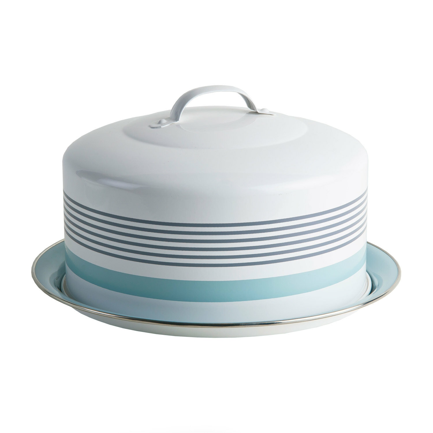 Jamie Oliver Vintage Cake Tin Large Blue Storage Holder Bake Keeper Quality Gift 