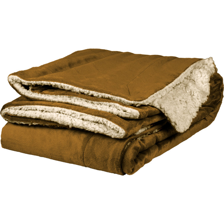 mink coloured throw blanket