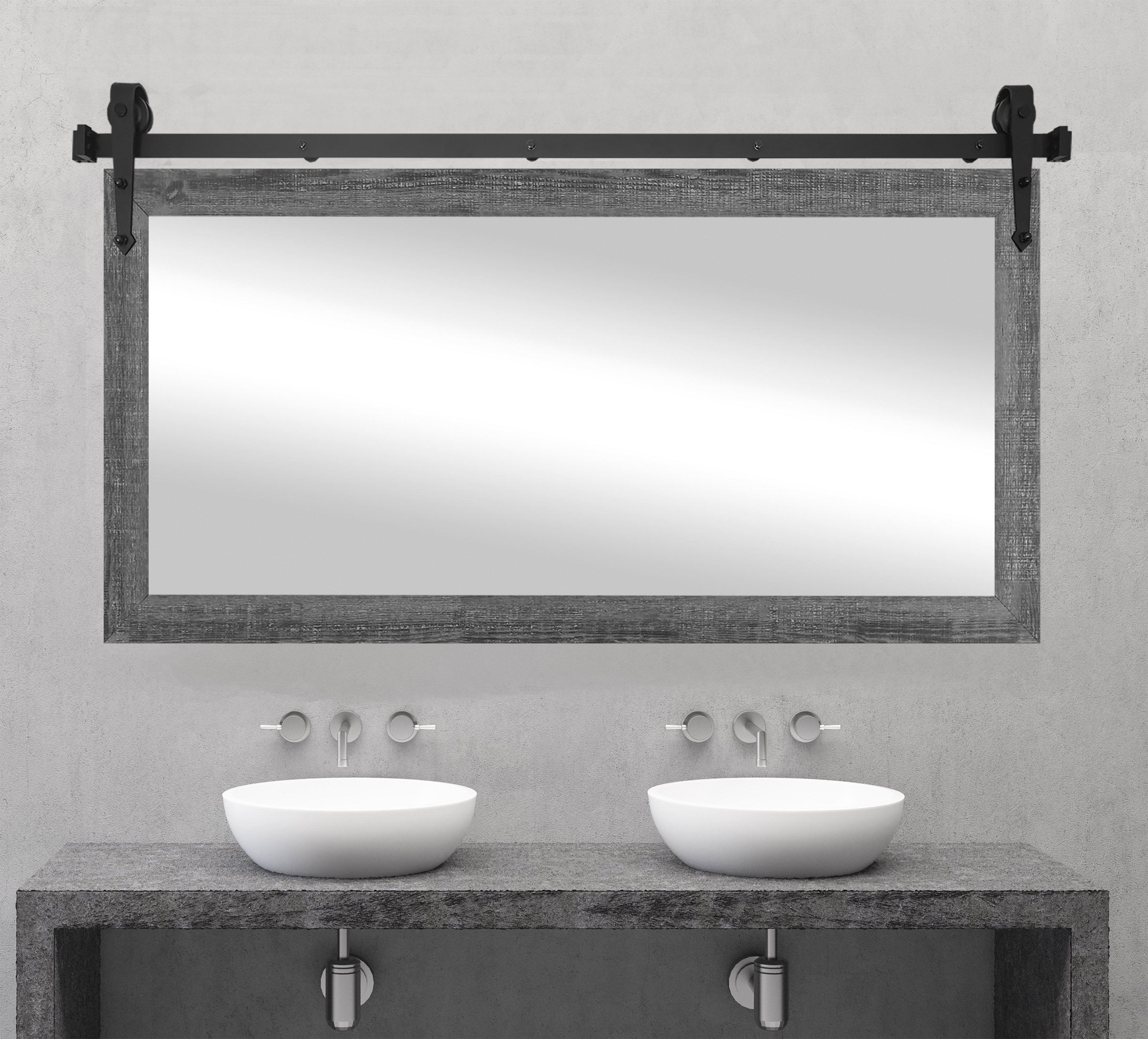 Gracie Oaks Pauljohn Rectangle Wood Mirror Wayfair