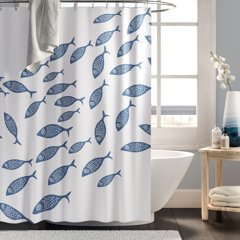 Waterproof Beach Marine Small Decorative Shower Curtain Bathroom Decor Mat Hooks 