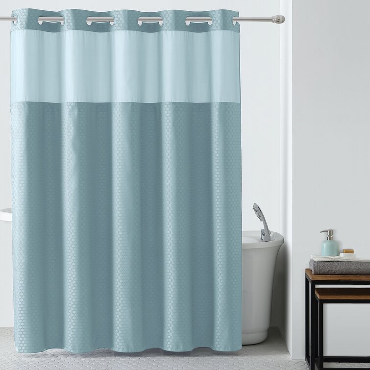 Glitter Design Shower Bathroom Curtain Hookless Shower Curtain 180cm 185cm 