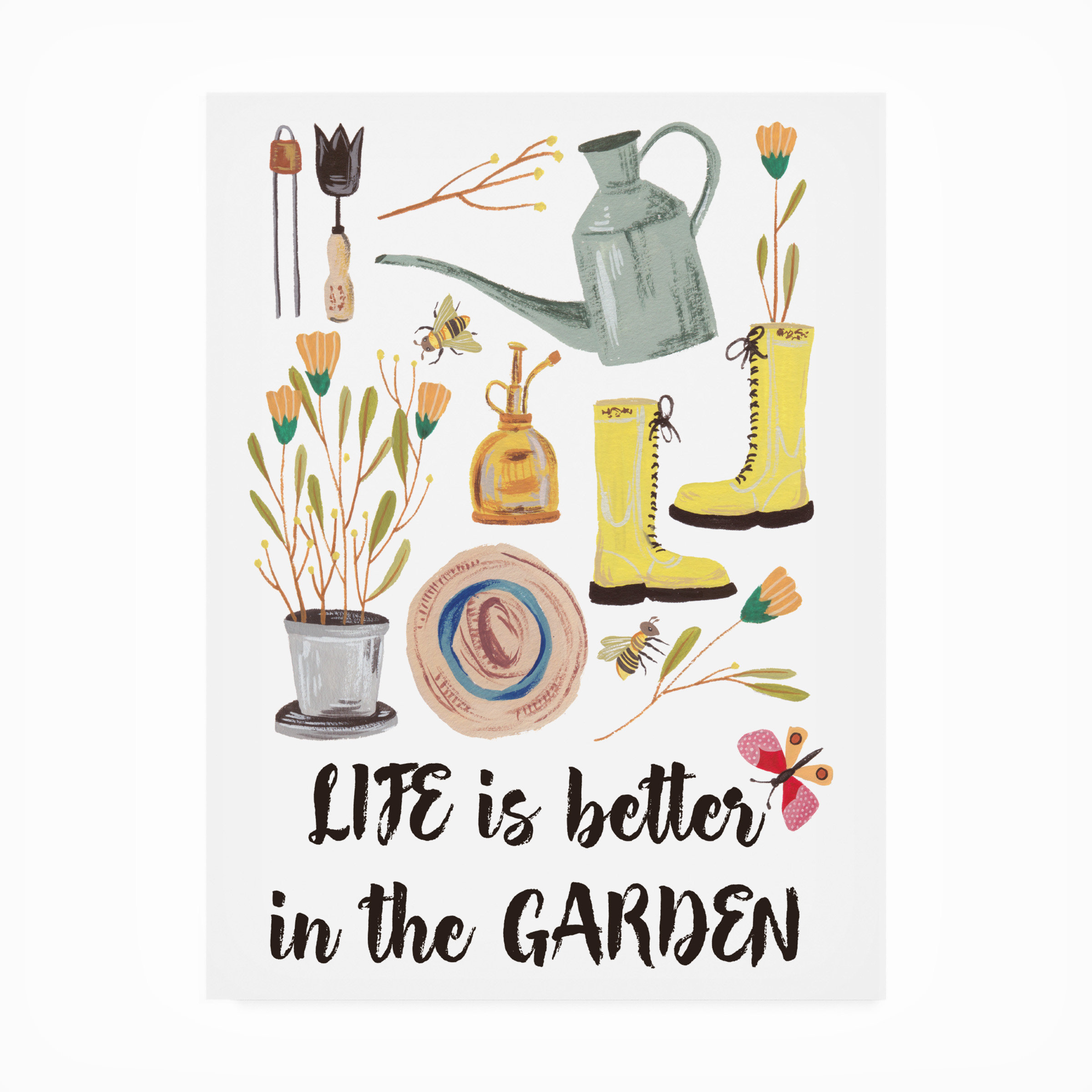 Trinx Deandrey Garden Time I Outdoor Wall Decor Wayfair