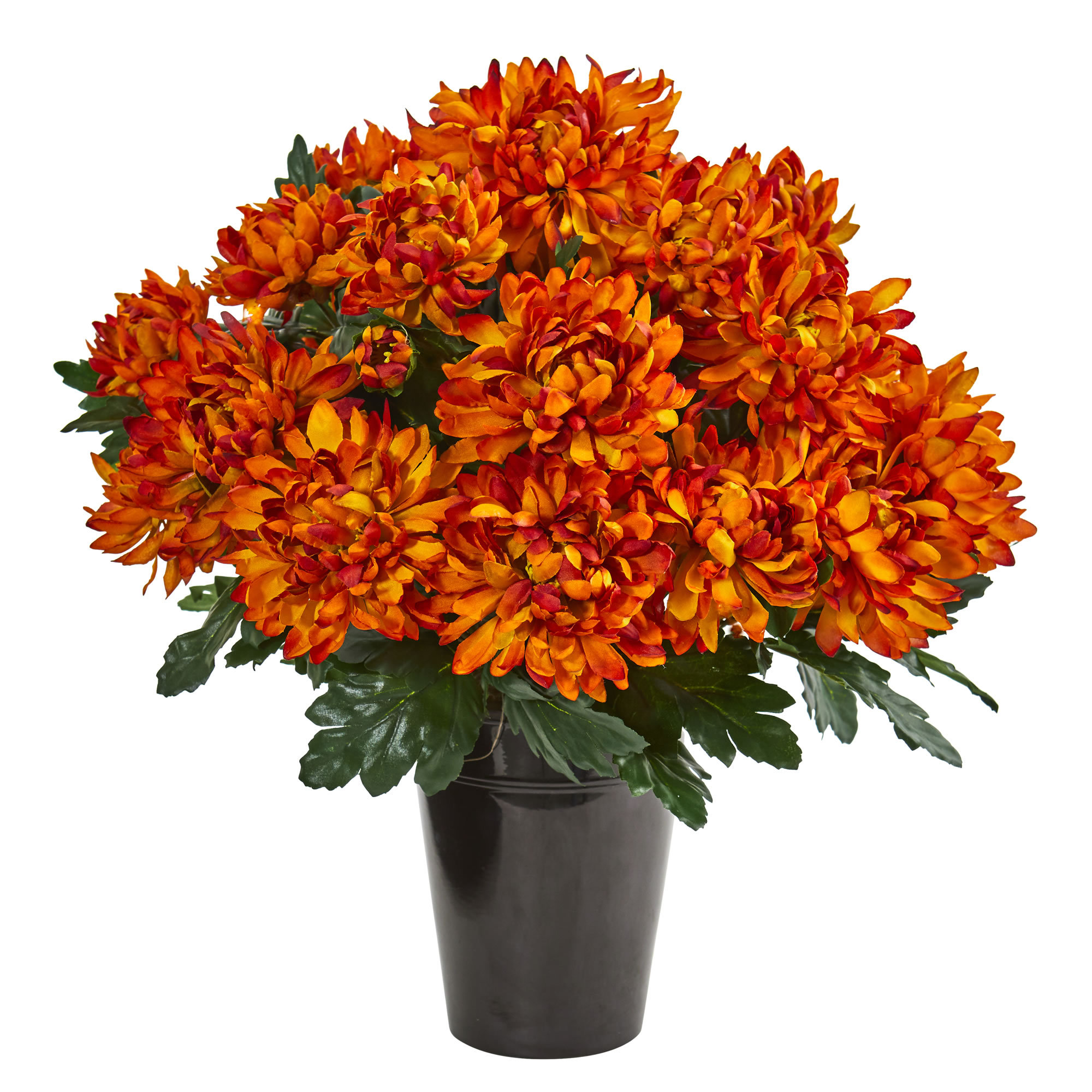 Charlton Home® Artificial Spider Mum Floral Arrangement in Vase Wayfair