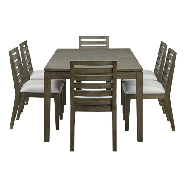 Mecor 5-Piece Wood Dining Table Set Kitchen Table w/ 4 Chairs Solid Pine Wood Frame for Home Kitchen Breakfast Furniture