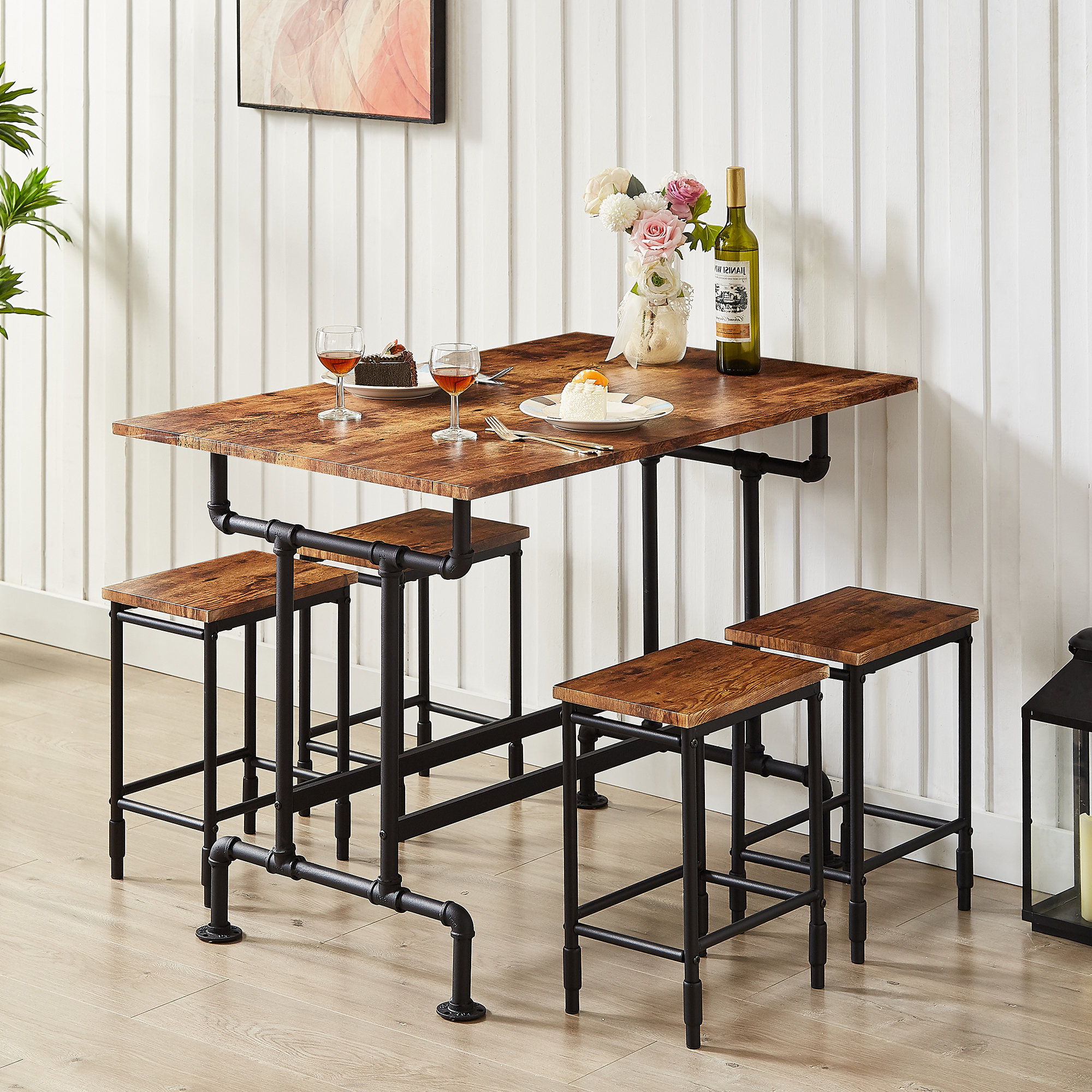 Trent Austin Design® Penning 5 Pieces 4Person Industrial Style Dining