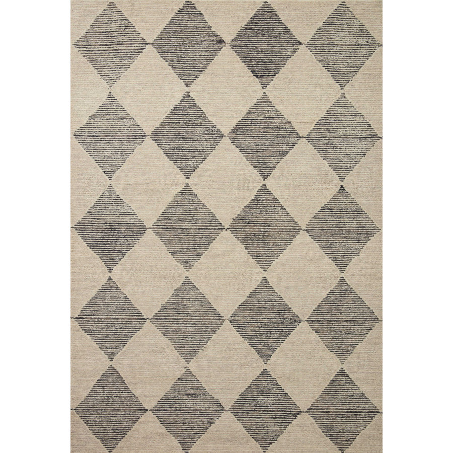 Chris Loves Julia x Loloi Francis Collection FRA-01 Beige / Charcoal, Contemporary  Area Rug  