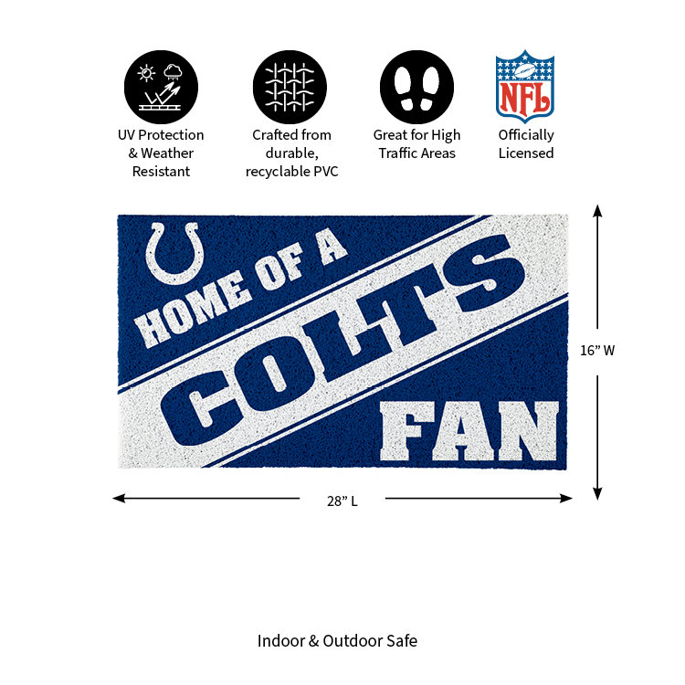 Indianapolis Colts 28 x 16 Come Back with Tickets Door Mat