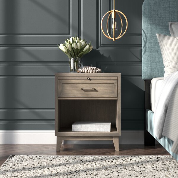 Drawer Nightstand GRYL4911 Details about   Greyleigh Ringgold 1 