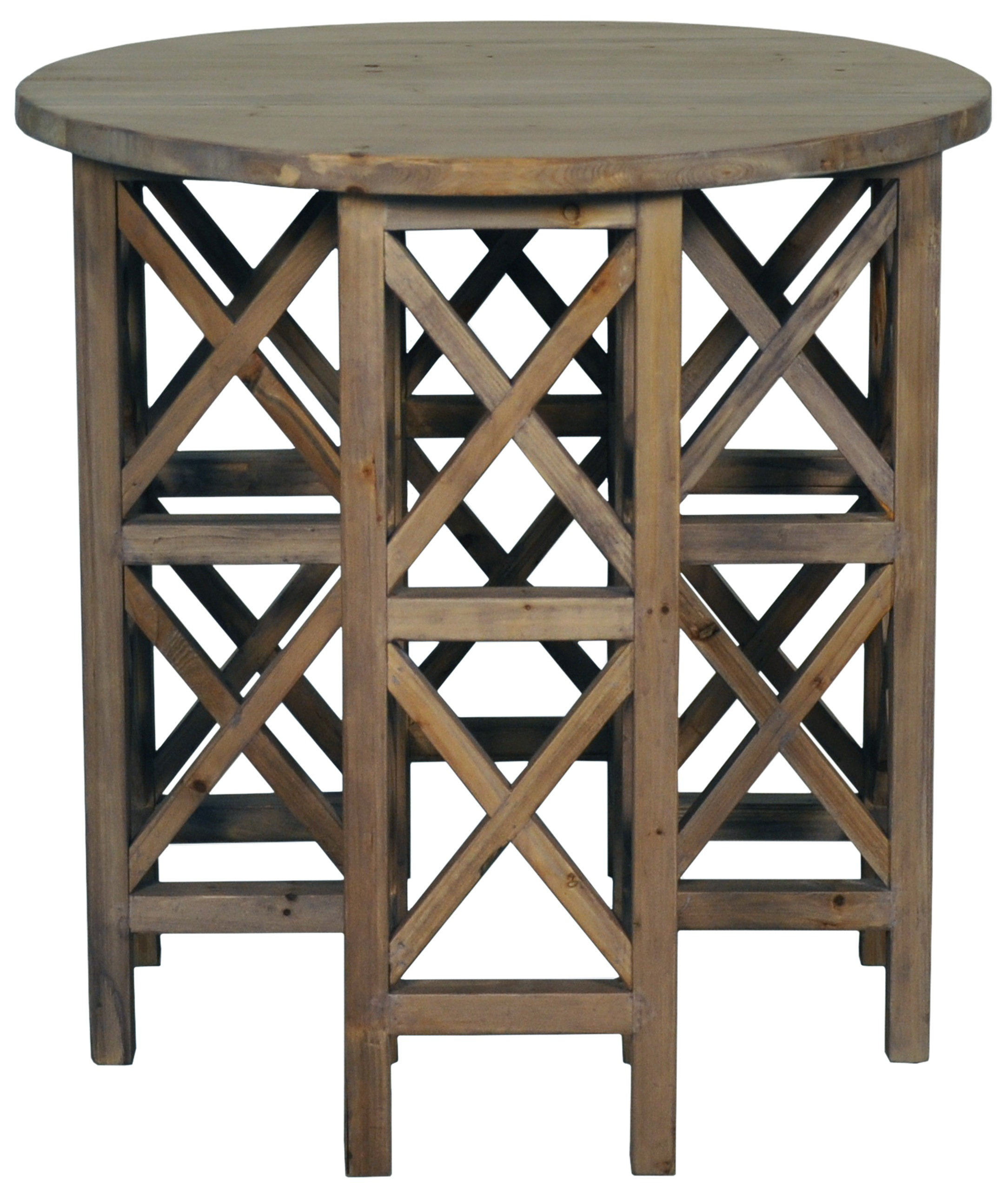 Noir Zimmerman 28'' Tall Solid Wood Frame End Table Wayfair