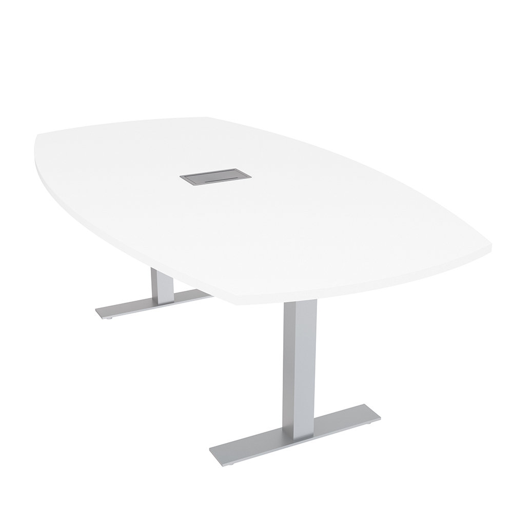 Skutchi Designs, Inc. 7X4 Arc Boat Conference Table With Power And Data