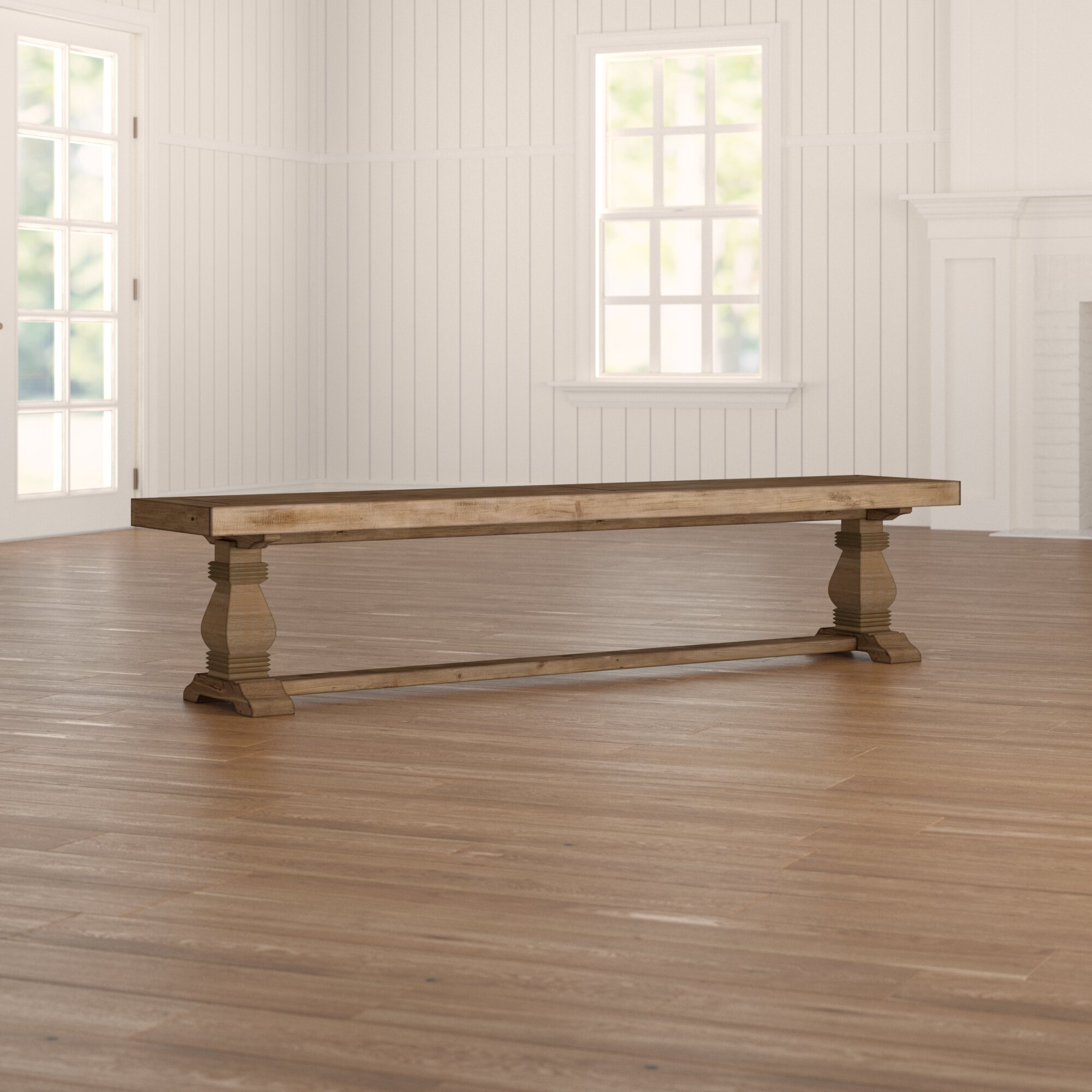 Millendon Solid Wood Bench