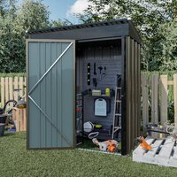 Deals on Bossin 5 Ft. W X 3 Ft. D Metal Storage Shed