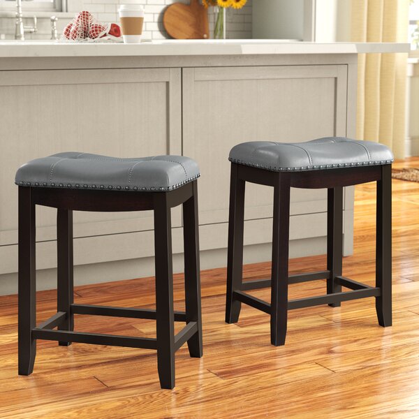 Modern 29" Round Counter Height Flame Bar Stools Cocktail Party Seats 1pc US 