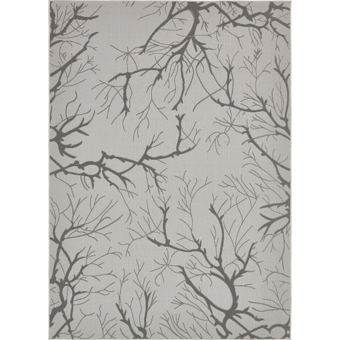 Ebern Designs Alviso Performance Light Gray Rug & Reviews | Wayfair