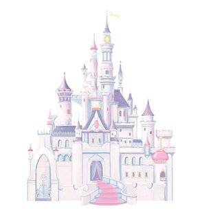 Kidsline Rapunzel Canvas Wall Art 2-Pc Girl's Princess Nursery Castle Carriage 
