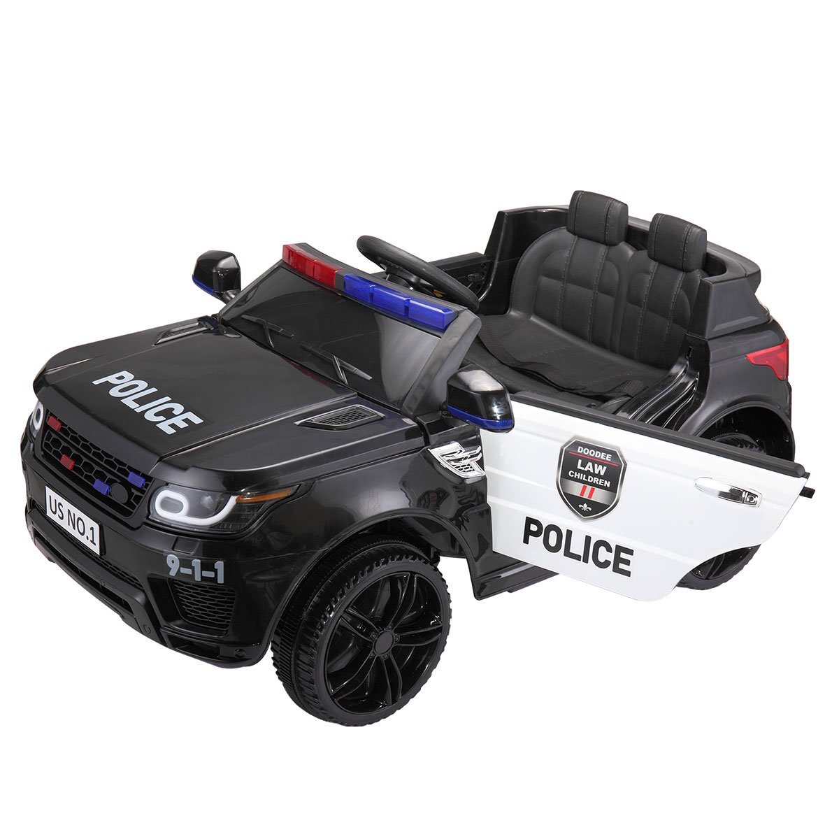 12v Kids Police Ride on SUV Car Toys 3 Speed Music Sirens Parent Control for sale online 