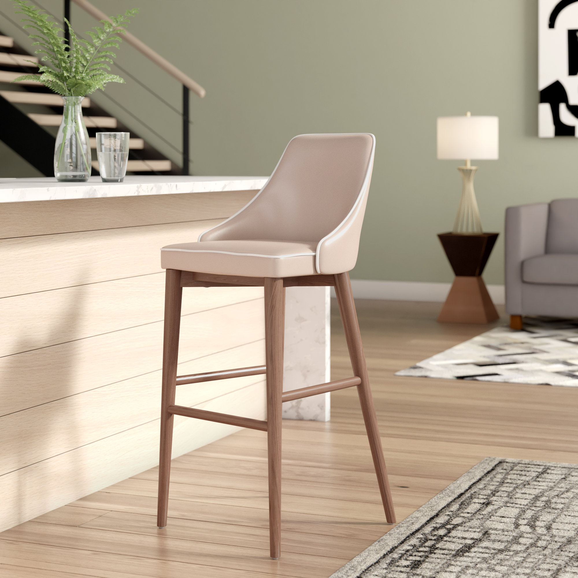 Corrigan Studio® West Covina 29.9" Bar Stool & Reviews Wayfair