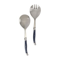 2 Pack Salad Serving Tongs 11 Inch Clear Plastic They Seperate Into Serving Spoon & Serving Fork 