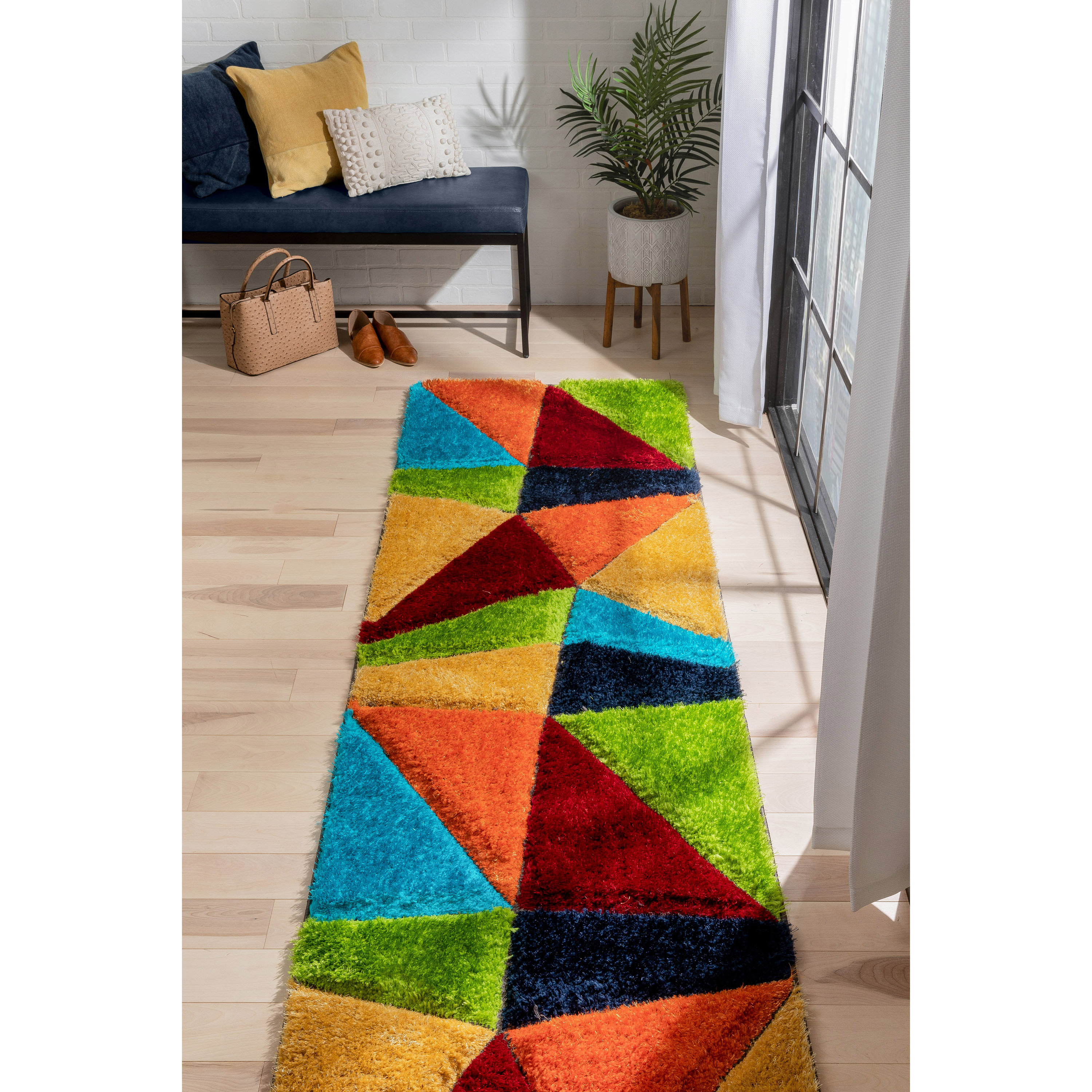 Well Woven San Francisco Geometric Red/Orange/Yellow Area Rug & Reviews