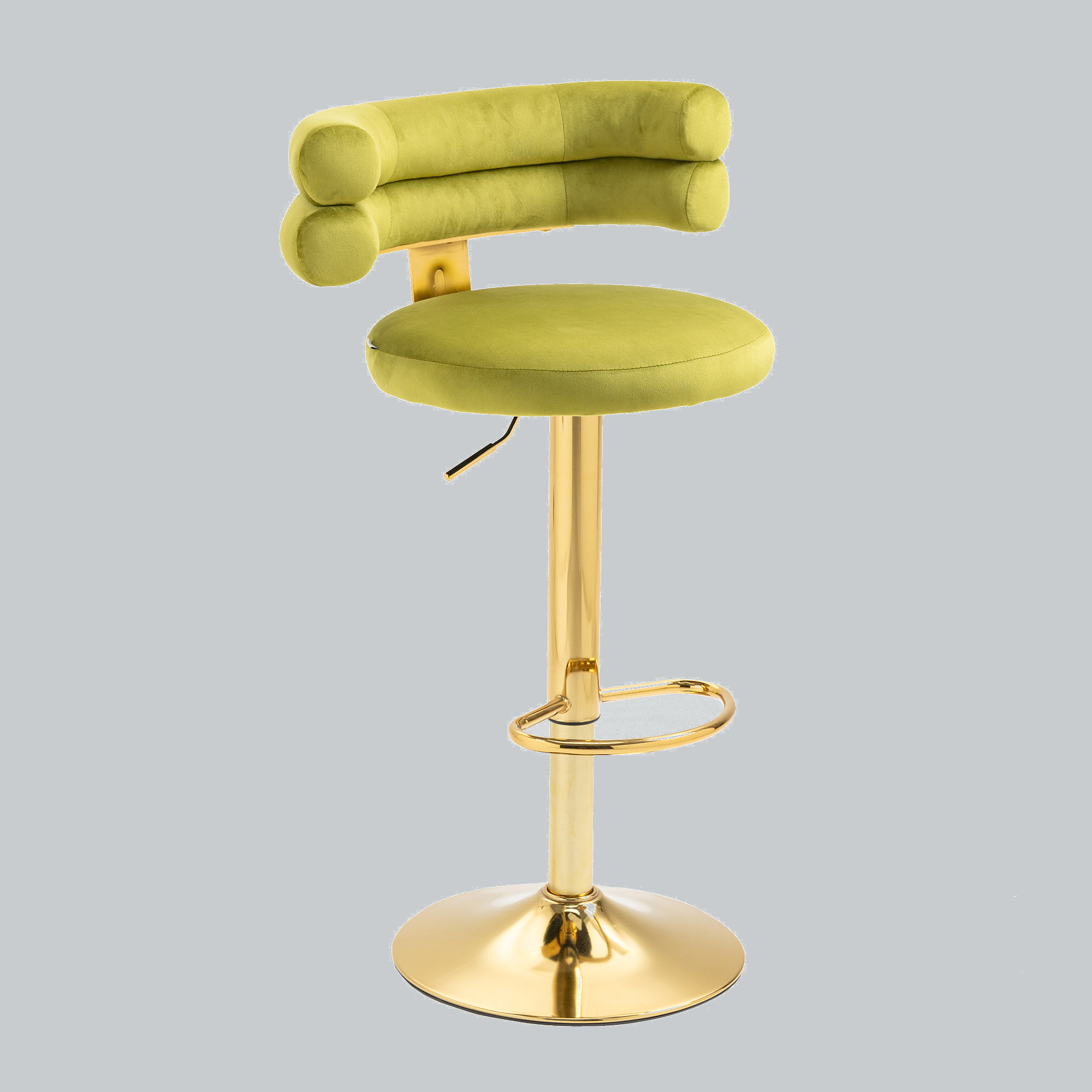 Everly Quinn 42.13"Height Bar Stools With Back And Footrest Wayfair