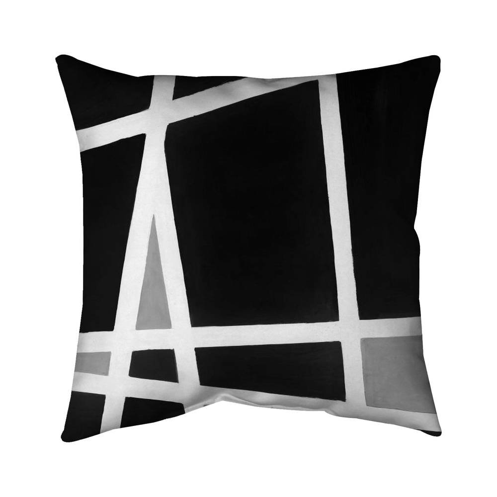 Begin Edition International Inc. Black and White Abstract Shapes Square