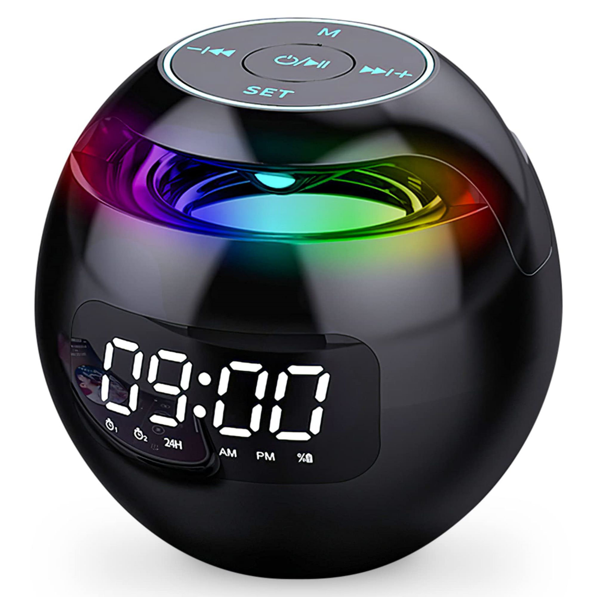 Ivy Bronx Digital Electric Alarm Tabletop Clock in Black Wayfair