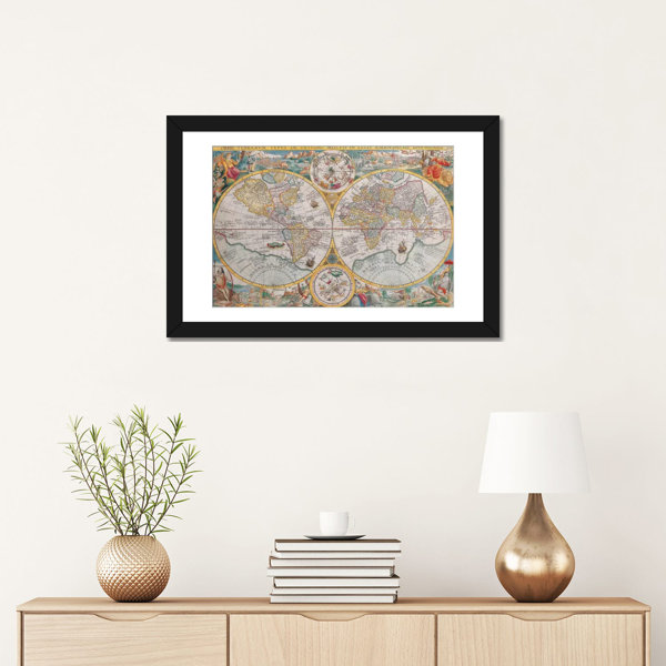 Fleur De Lis Living Antique Maps Graphic Art | Wayfair