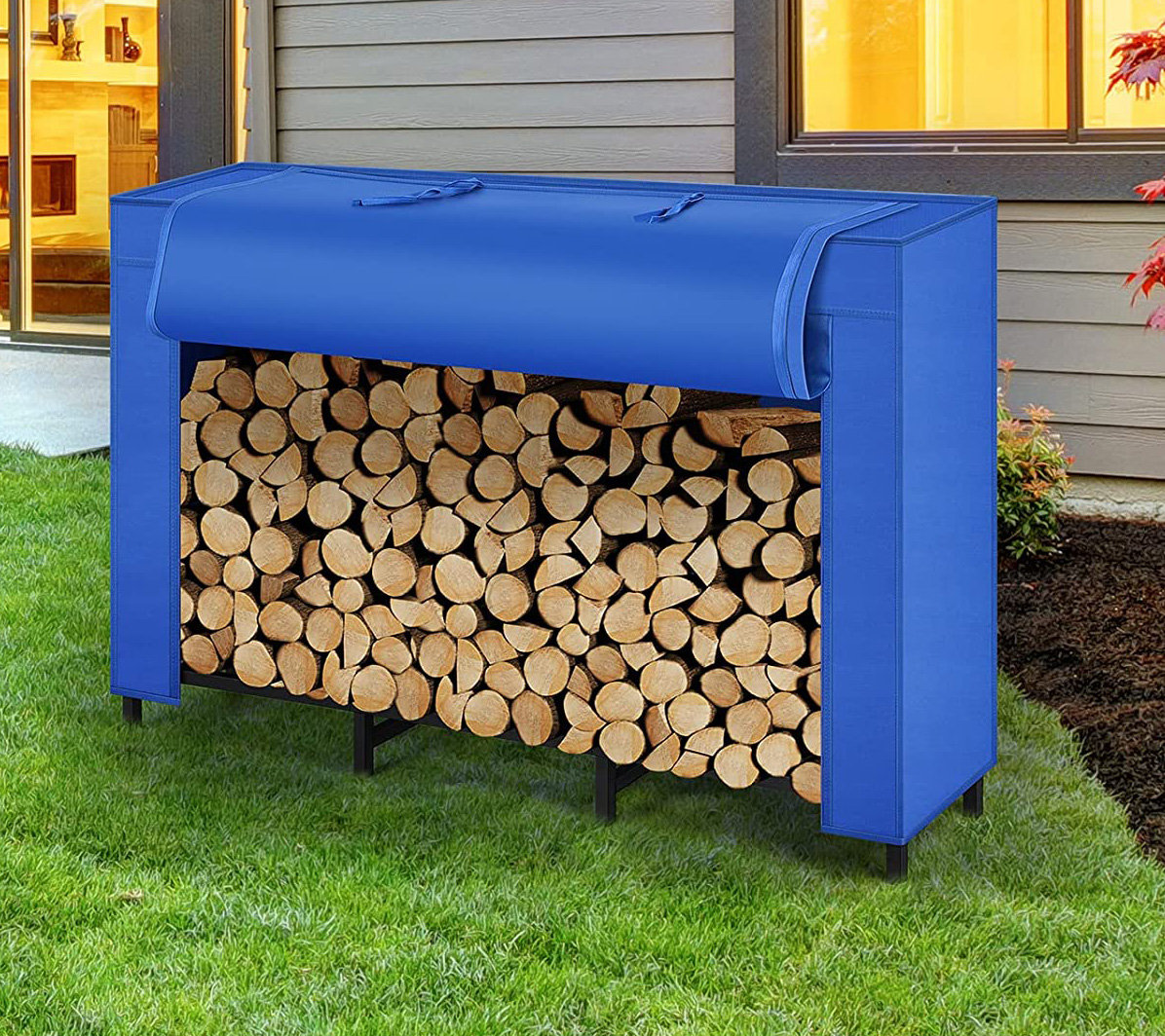 Arlmont & Co. Kiwanis 10.8268'' W Metal Log Rack Wayfair