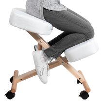 Ergonomic Kneeling Chair Adjustable bentwood Ergonomically Stool Relieve Stress 