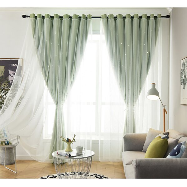 Pastoral Curtains 2 Panel Set for Decor 5 Sizes Available Window Drapes 