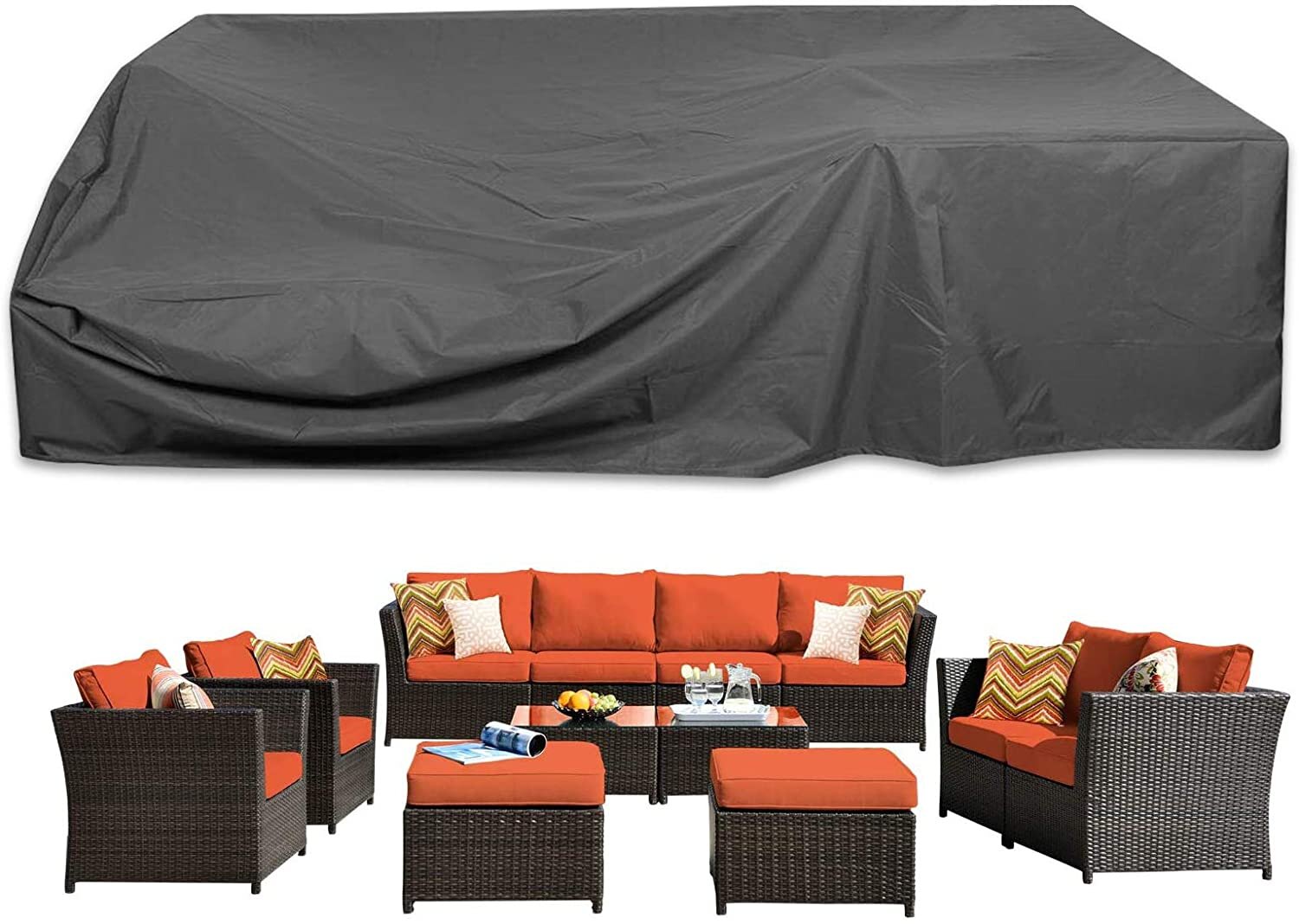 Umbrella Patio Furniture CoverWaterproof Outdoor ProtectionCantilever 