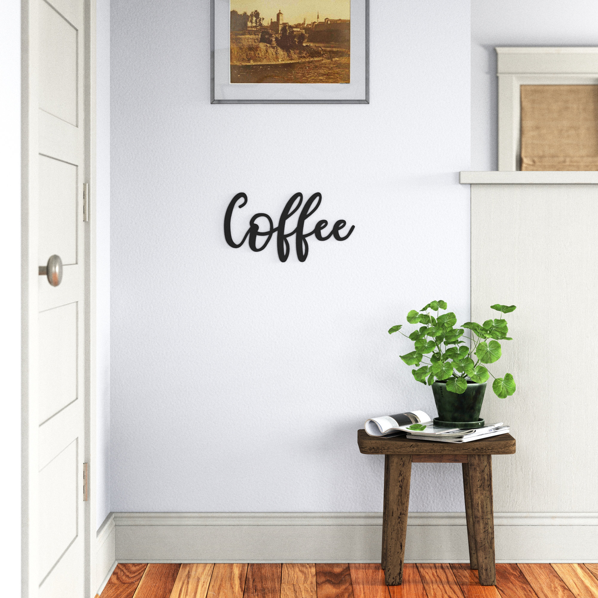 Andover Mills™ Cursive Word Coffee Sign Wall Décor & Reviews Wayfair