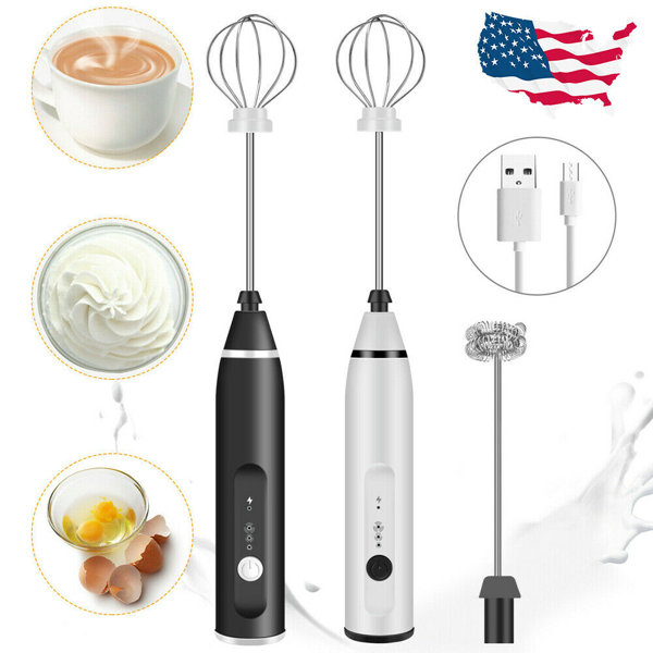 Milk Frother Deluxe 16 oz Glass Create Creamy Foam Topping Coffee Drink 