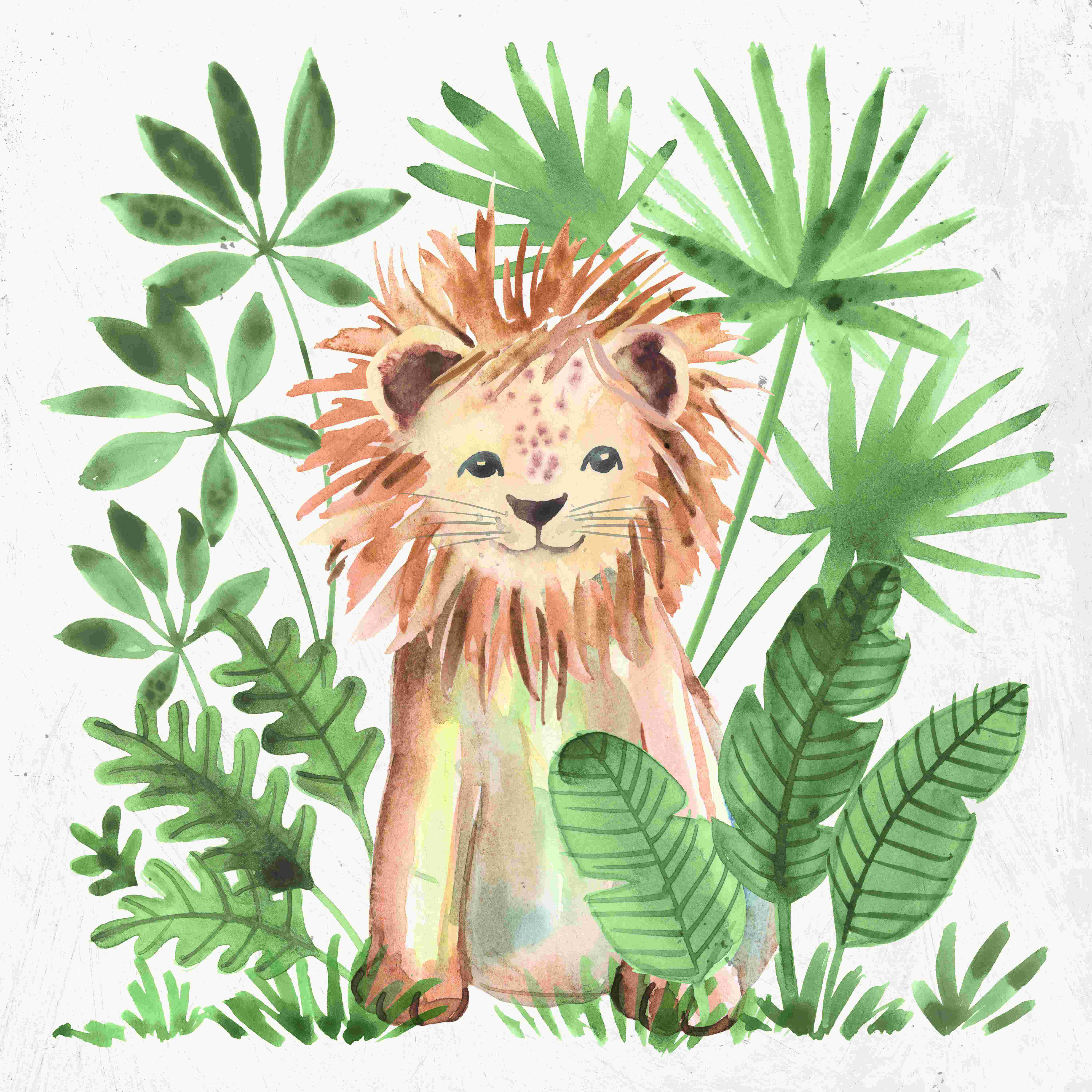 Indigo Safari Little Roary Wrapped Canvas Painting Wayfair