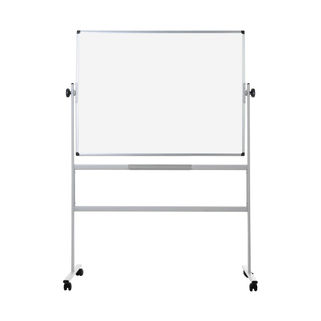 Inbox Zero  Non-Magnetic Revolving Whiteboard Double Sided 200X100cm Size: 180cm H x 165cm L x 55cm D