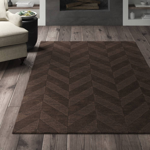 Wrought Studio Zora Handmade Hand Loomed Wool Khaki Rug & Reviews | Wayfair