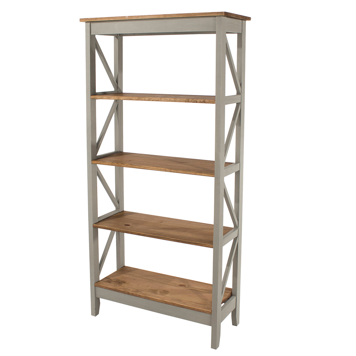 August Grove® Louissaint 65.75" H x 31.5" W x 13.78" D Shelving Unit