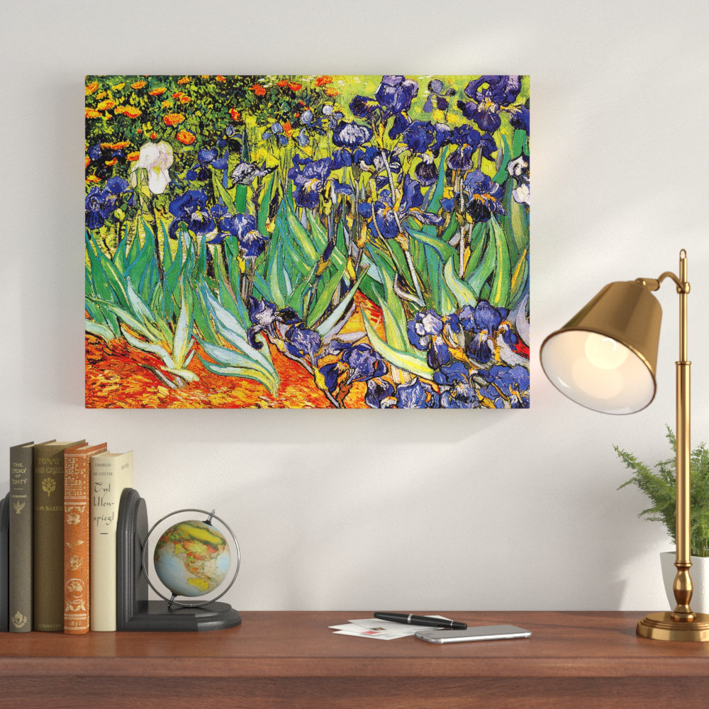 Vincent Van Gogh 'Irises' Leinwandbild – 24x32 Zoll, Galerie-wrap, USA Made