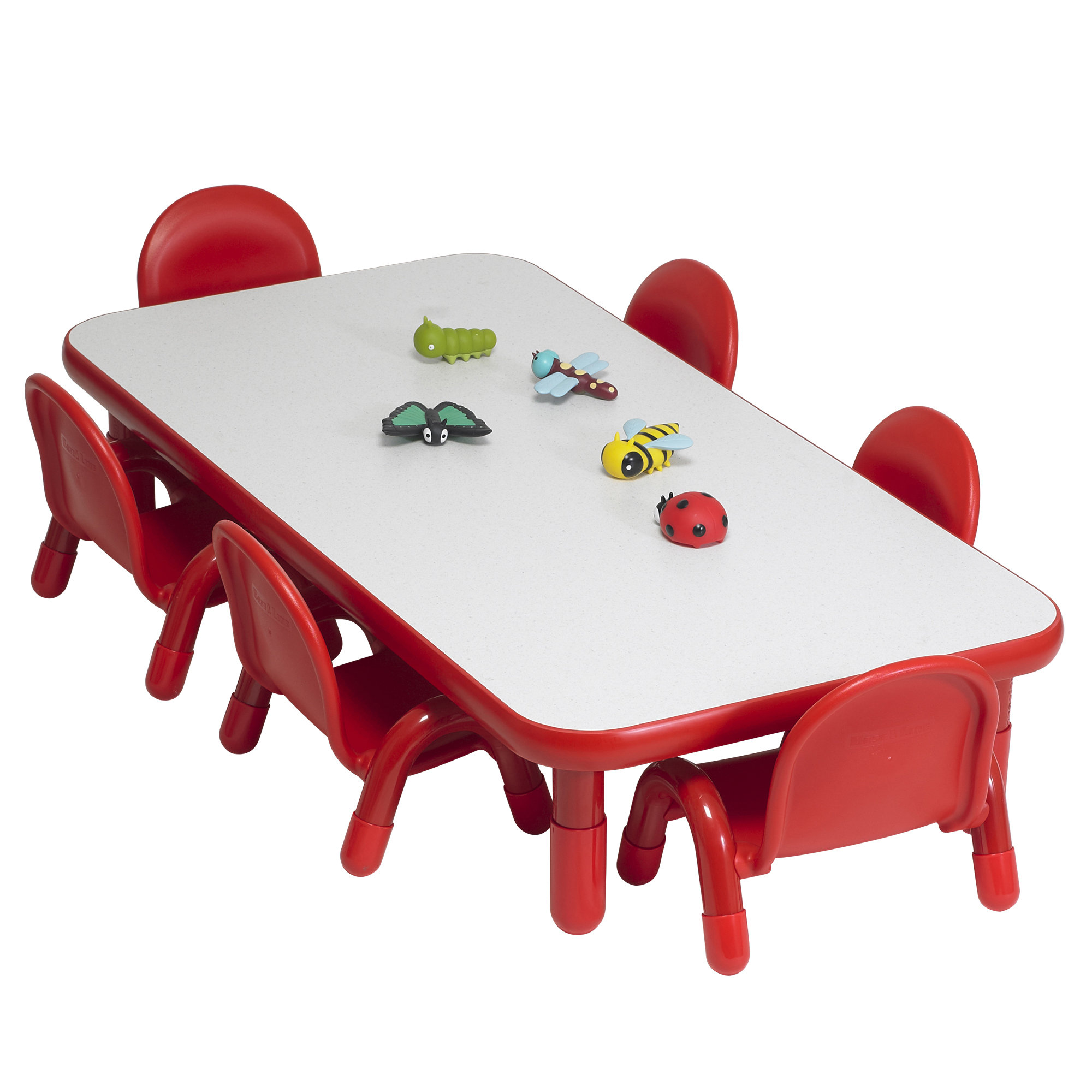 Angeles Baseline Kids 7 Piece Rectangular Play / Activity Table and