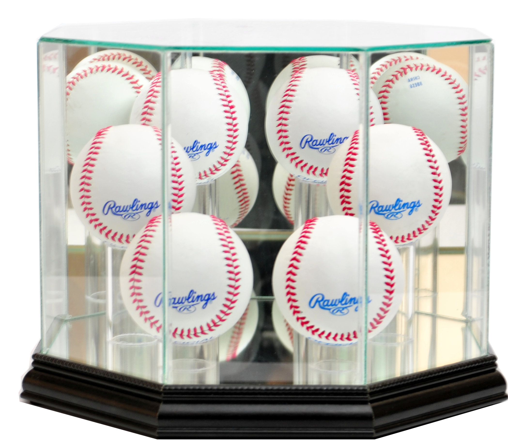 Perfect Cases And Frames 9.5'' x 9.5'' Glass Baseball Ball Display Case